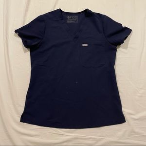 Figs navy small one pocket Catarina scrub top